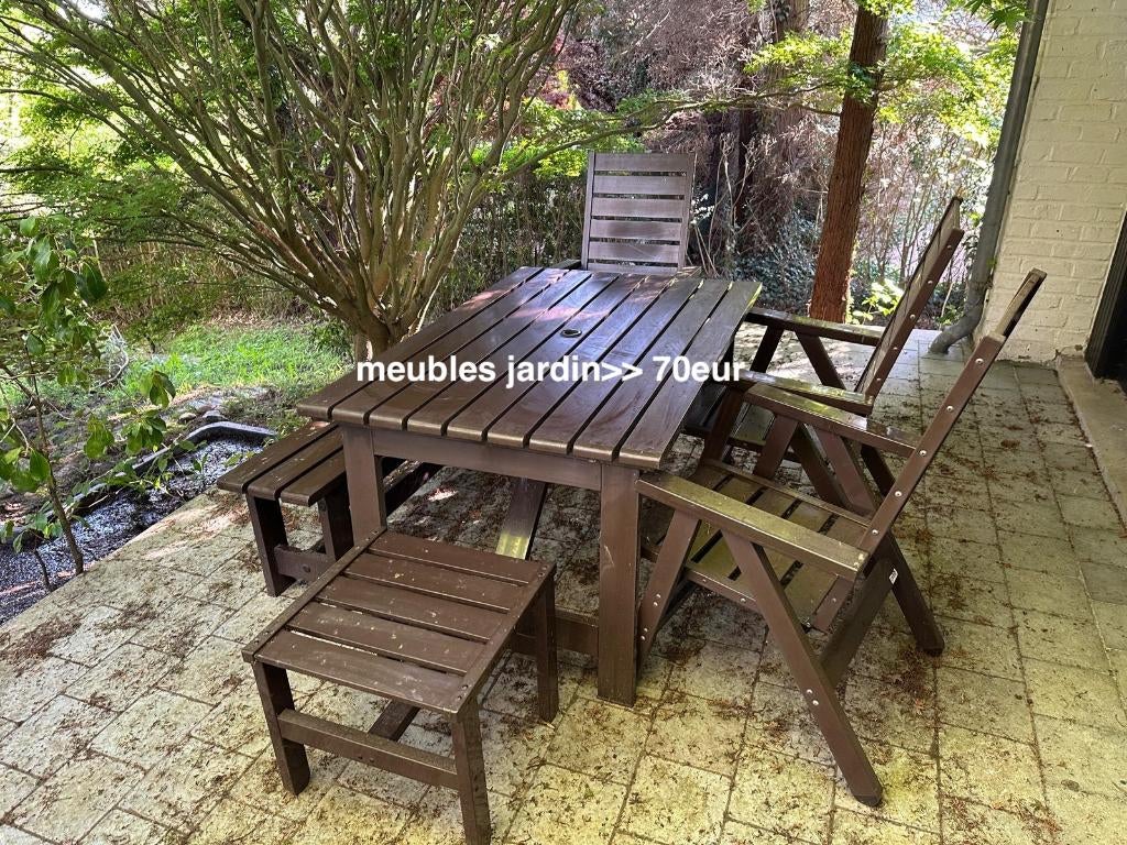 GROSFILLEX ensemble jardin en plastique robuste, Jardin & Terrasse, Ensembles de jardin, Enlèvement, Utilisé, Sets de jardin