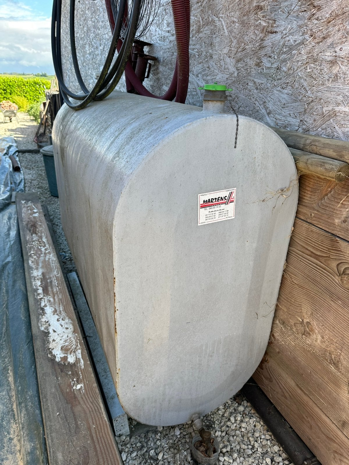 Citerne à mazout., Jardin & Terrasse, Barils de pluie, 150 litres ou plus, Enlèvement, Utilisé, Métal