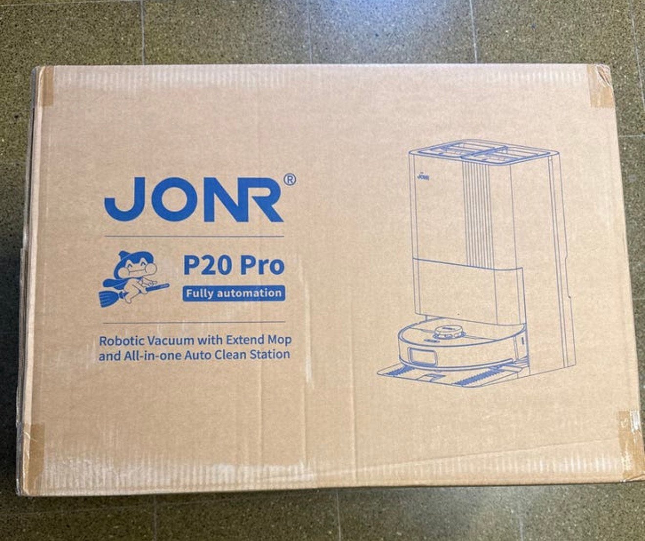 Robotstofzuiger JONR P20 Pro met Dweilfunctie en station, Elektronische apparatuur, Ophalen of Verzenden, Nieuw, Dweilfunctie