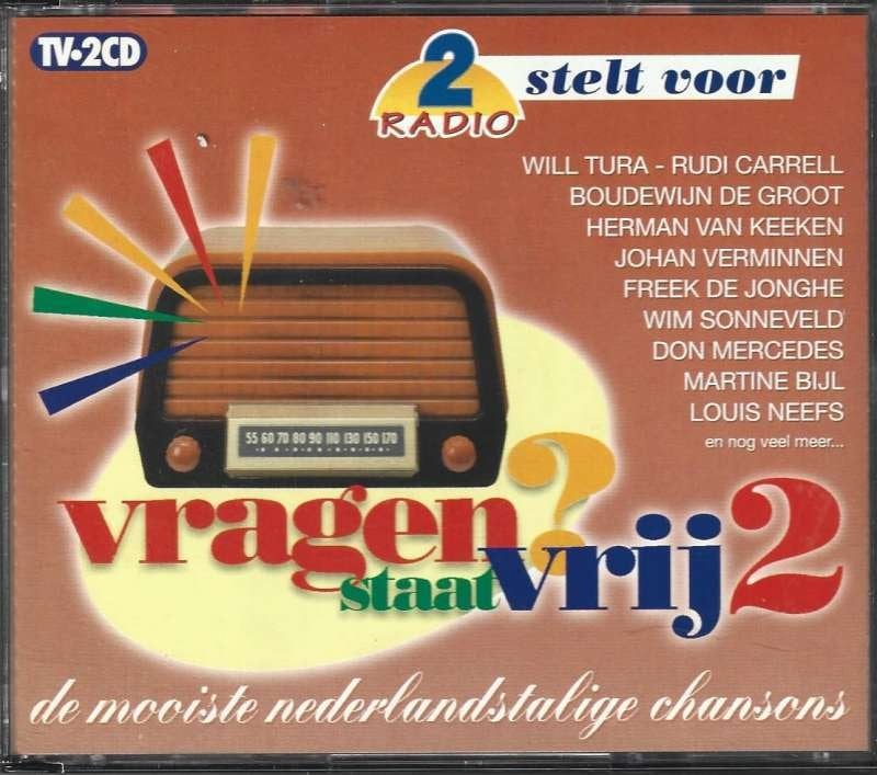 2 CD Vragen Staat Vrij 2 Mooiste Nederlandstalige Chansons, Cd's en Dvd's, Ophalen of Verzenden, Zo goed als nieuw, Verzamelalbum