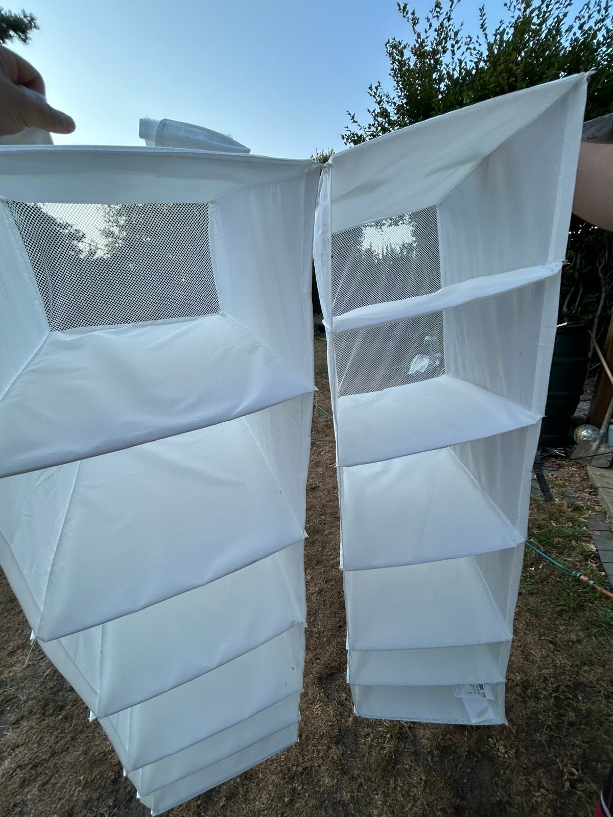 2 Hangende kledingkast organizer, Huis en Inrichting, Kasten | Kleerkasten, Ophalen, Zo goed als nieuw