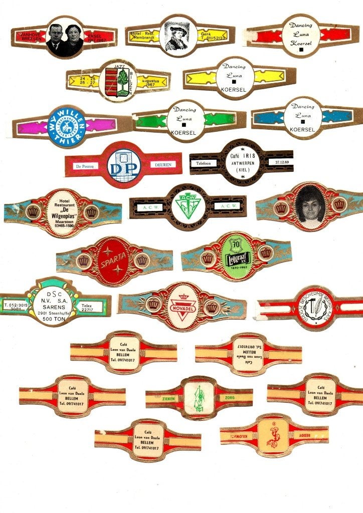 PUBLICITÉ POUR LES GROUPES DE CIGARES, Collections, Enlèvement ou Envoi, Utilisé, Bagues de cigare