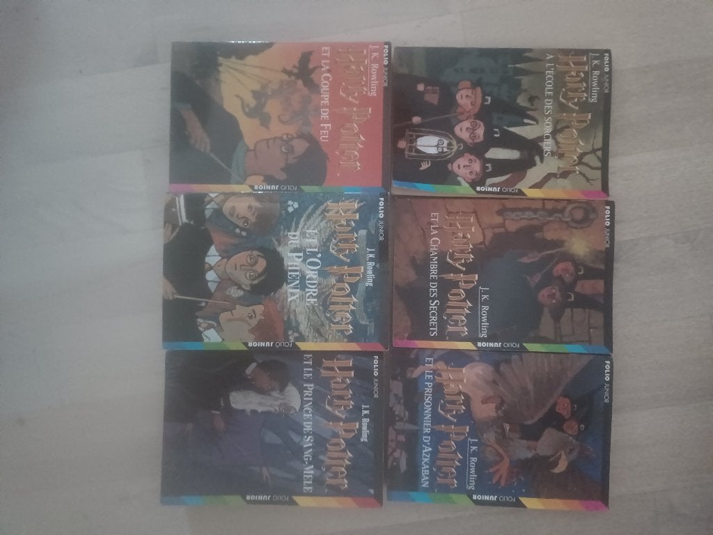 Harry Potter 6 tomes Folio junior, Enlèvement, Comme neuf