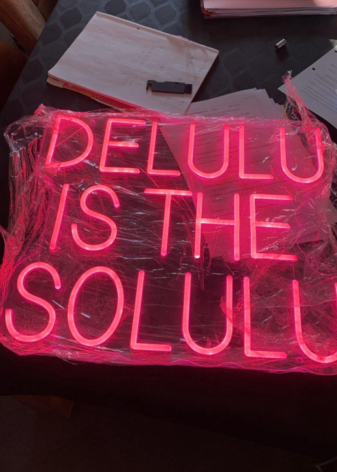 Panneau LED au néon, Maison & Meubles, Neuf, Rose, Autres styles, Enlèvement