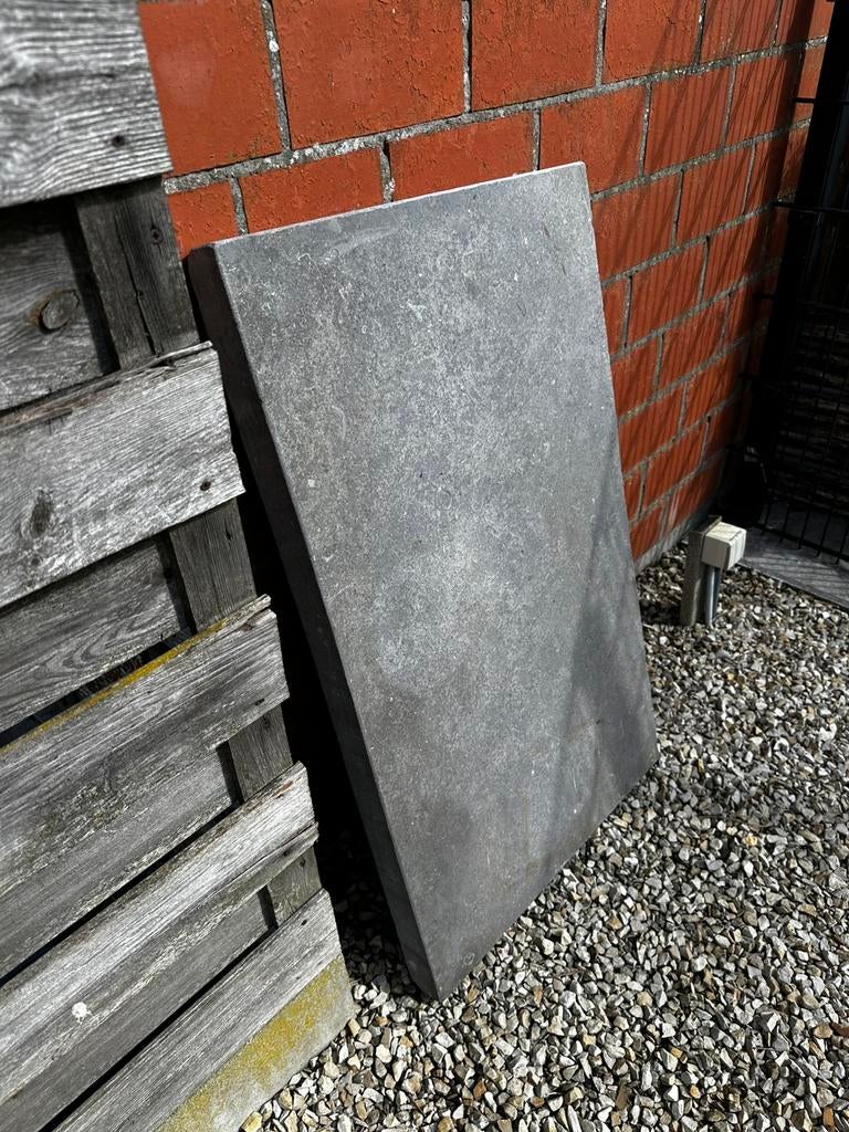 Oude  blauwsteen plaat arduin, Ophalen, Zo goed als nieuw