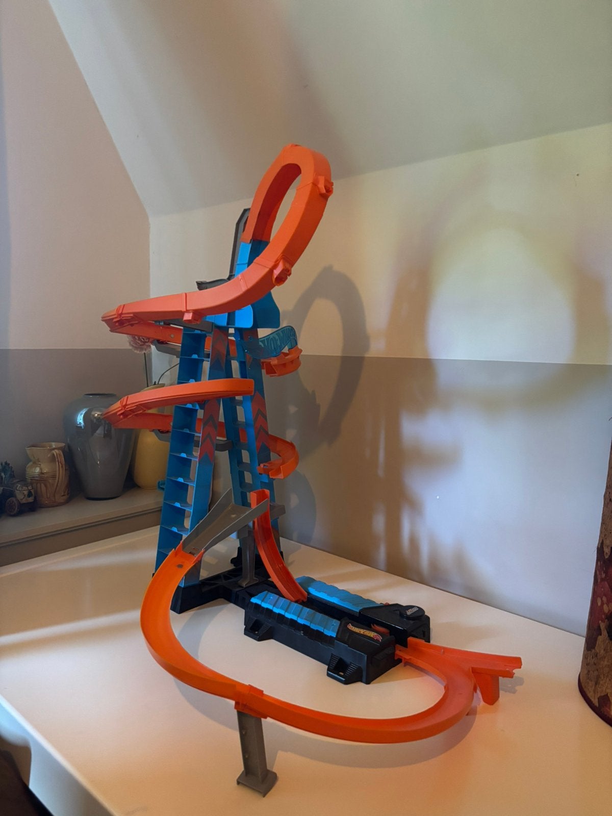 Hot wheels baan, Kinderen en Baby's, Speelgoed | Racebanen, Ophalen, Hot Wheels, Met looping, Elektrisch