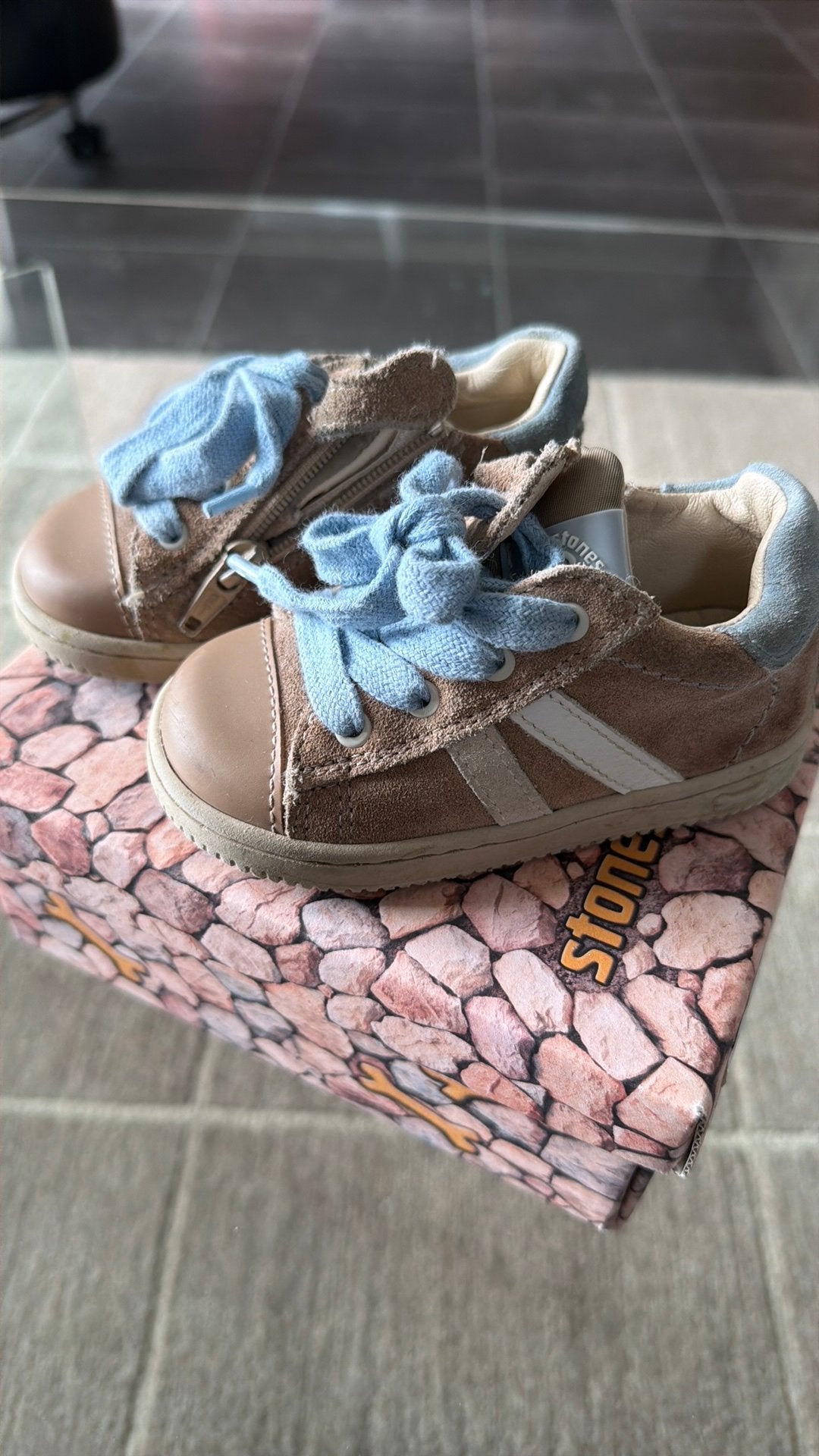 Baby schoentjes Stones and bones maat 21, Kinderen en Baby's, Babykleding | Schoentjes en Sokjes, Ophalen, Zo goed als nieuw, Schoentjes