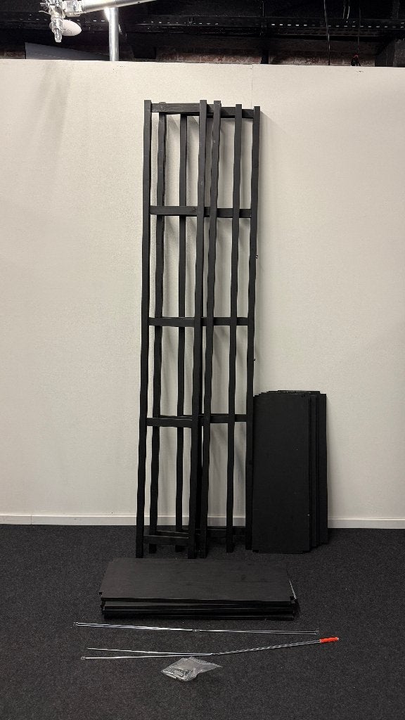 IKEA IVAR kast (2 stuks, mat zwart geschilderd), Ophalen, Met plank(en), Gebruikt, 50 tot 100 cm