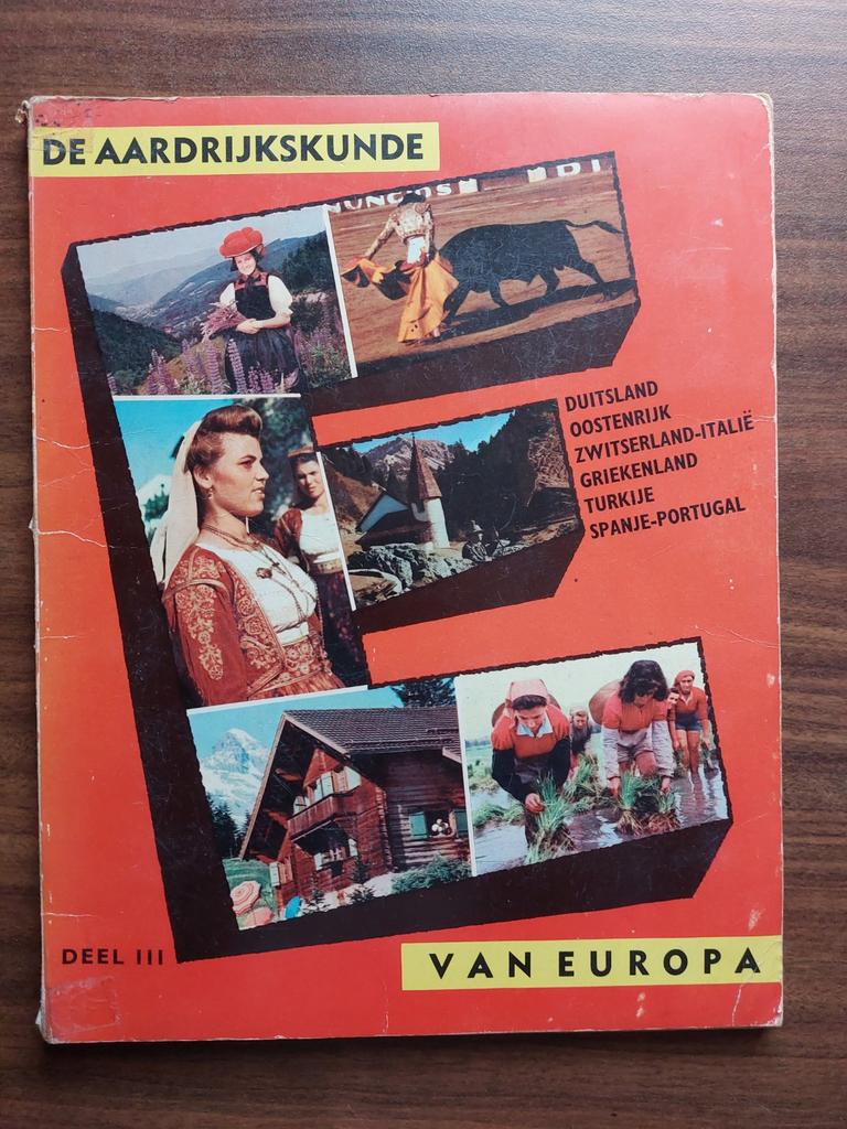 Album "Aardrijkskunde van Europa", Ophalen, 1940 tot 1960, Gebruikt, Prent