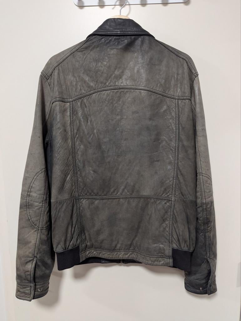 Manteau en vrai cuire - Pierre Cardin - Taille 52 (L), Pierre Cardin, Taille 52/54 (L), Brun, Enlèvement