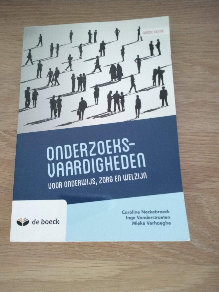 Boek Onderzoeksvaardigheden, Livres, Livres scolaires, Neuf, Caroline Neckebroeck, Inge Vanderstraeten en Mieke Verhaeghe, Enlèvement ou Envoi