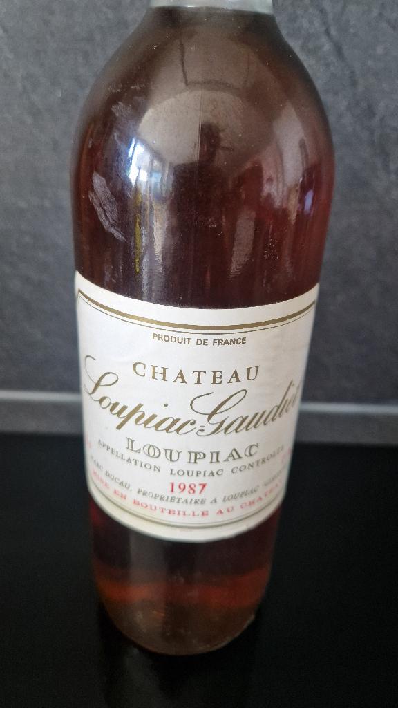 bouteille chateau Loupiac Gaudiet, Collections, Vins, Neuf, Enlèvement ou Envoi, Vin blanc, France
