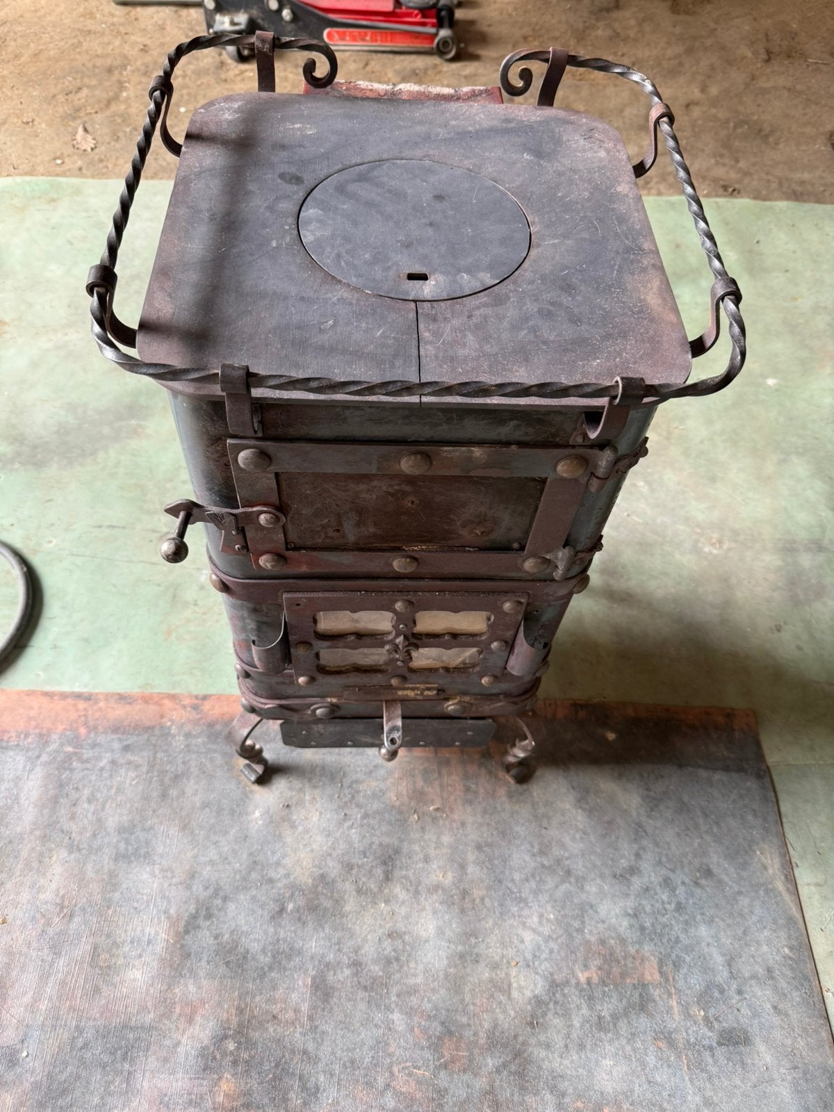 Poêle feu à bois, Maison & Meubles, Poêles, Enlèvement ou Envoi, Comme neuf, Bois