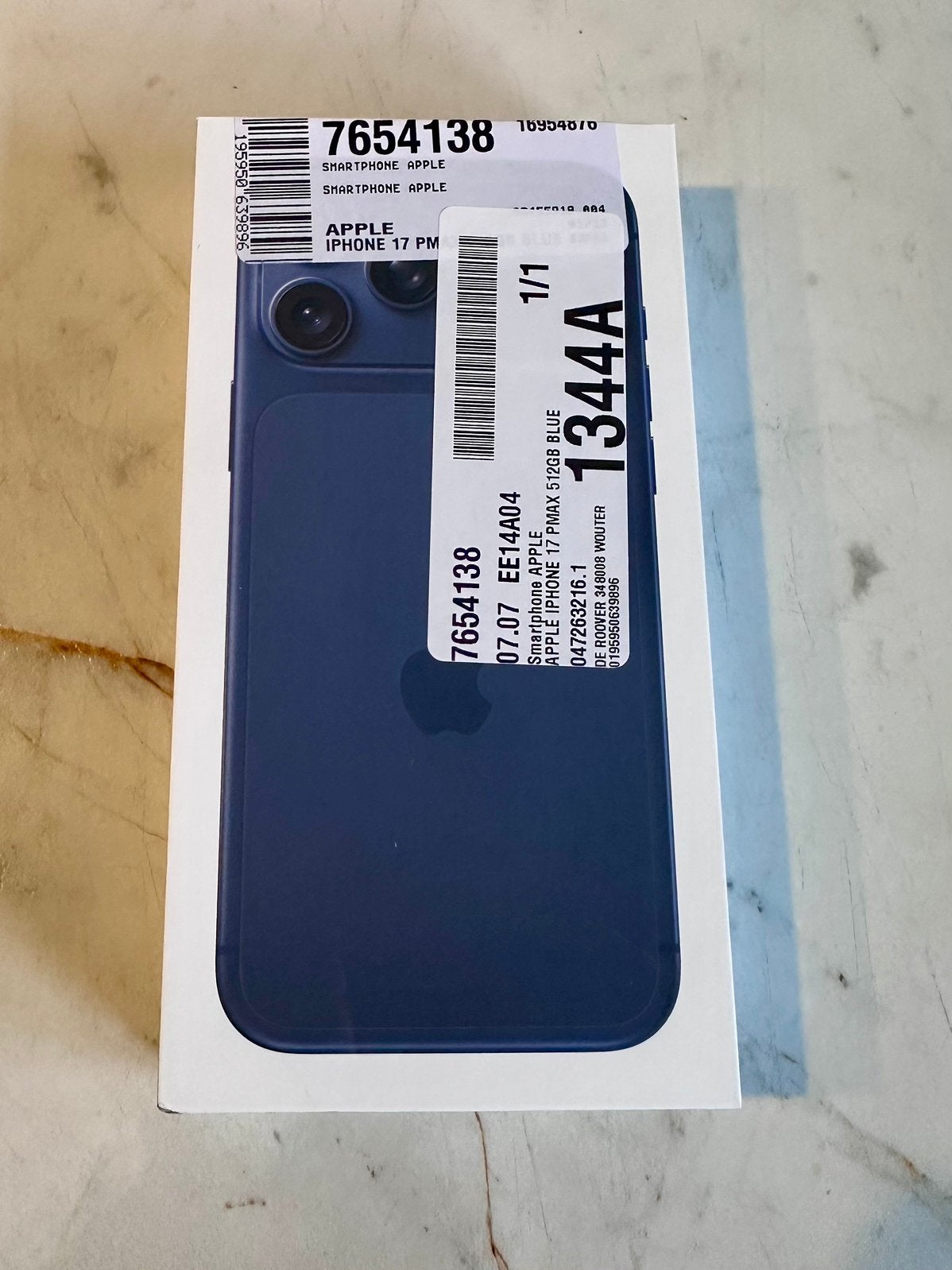 iPhone 17 Pro Max - 512GB - ongeopende doos, Télécoms, Téléphonie mobile | Apple iPhone, Neuf, 512 GB, Sans abonnement, Avec simlock (verrouillage SIM)