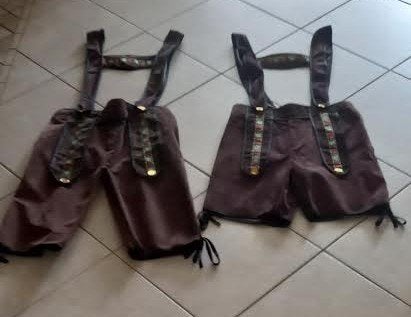 Carnaval of Oktoberfest  Lederhose Donkerbruin, Kleding | Heren, Carnavalskleding en Feestkleding, Ophalen of Verzenden, Zo goed als nieuw