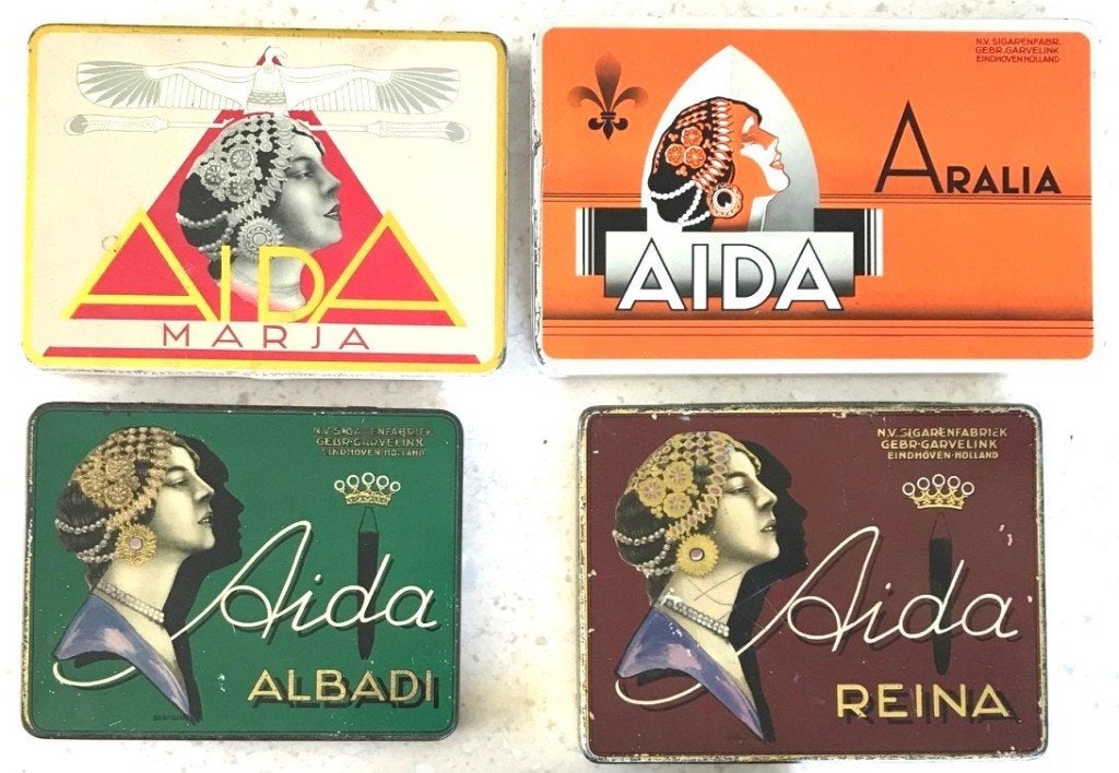 Blikken dozen Aida sigaren, Ophalen of Verzenden, Zo goed als nieuw, Overige