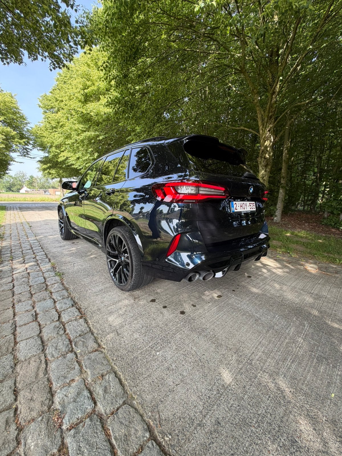 BMW X5M Competition - BTW auto - Prijs excl 21% btw, Automaat, Dealer onderhouden, Blauw, Leder