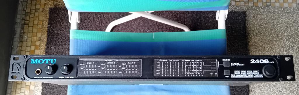MOTU 2408 MK3 pro audio-interface voor studio-opnames, Muziek en Instrumenten, Midi-apparatuur, Ophalen, Gebruikt