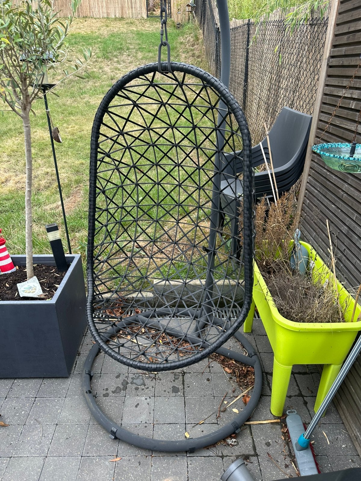 fauteuil suspendu, Enlèvement, Comme neuf