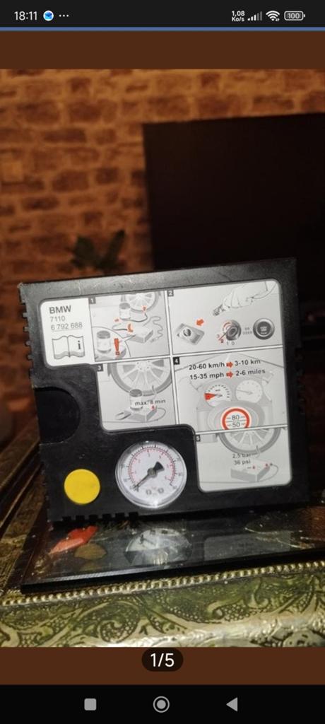 Je vend ce compresseur de pneus d'origine BMW, Enlèvement, Pneu(s)