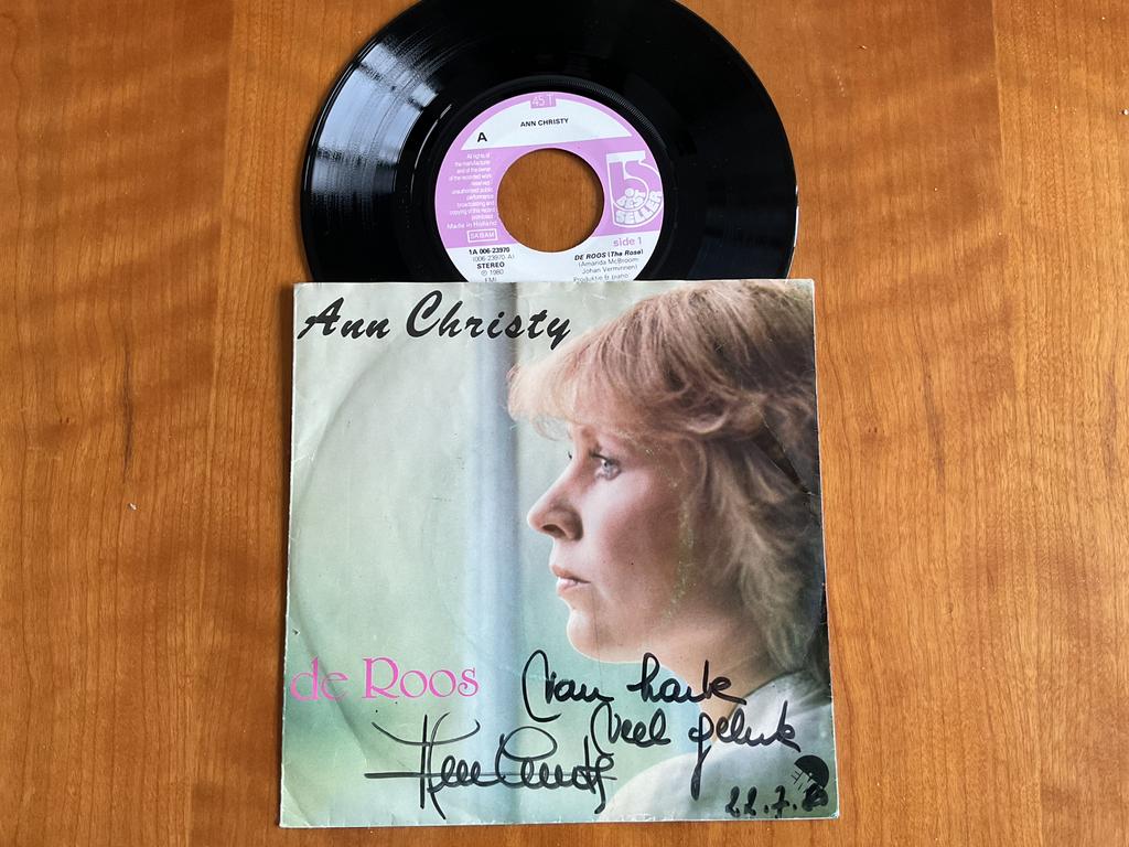 Ann Christy - De Roos ( gesigneerd ), Cd's en Dvd's, Vinyl | Nederlandstalig, Ophalen of Verzenden, Gebruikt