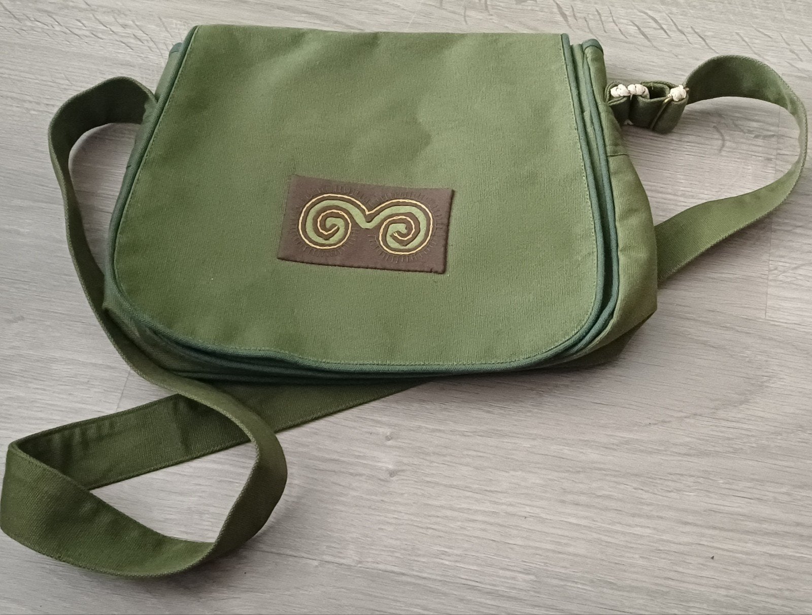 191) Sac bandoulière vert foncé, Ophalen, Gebruikt, Groen, Overige merken