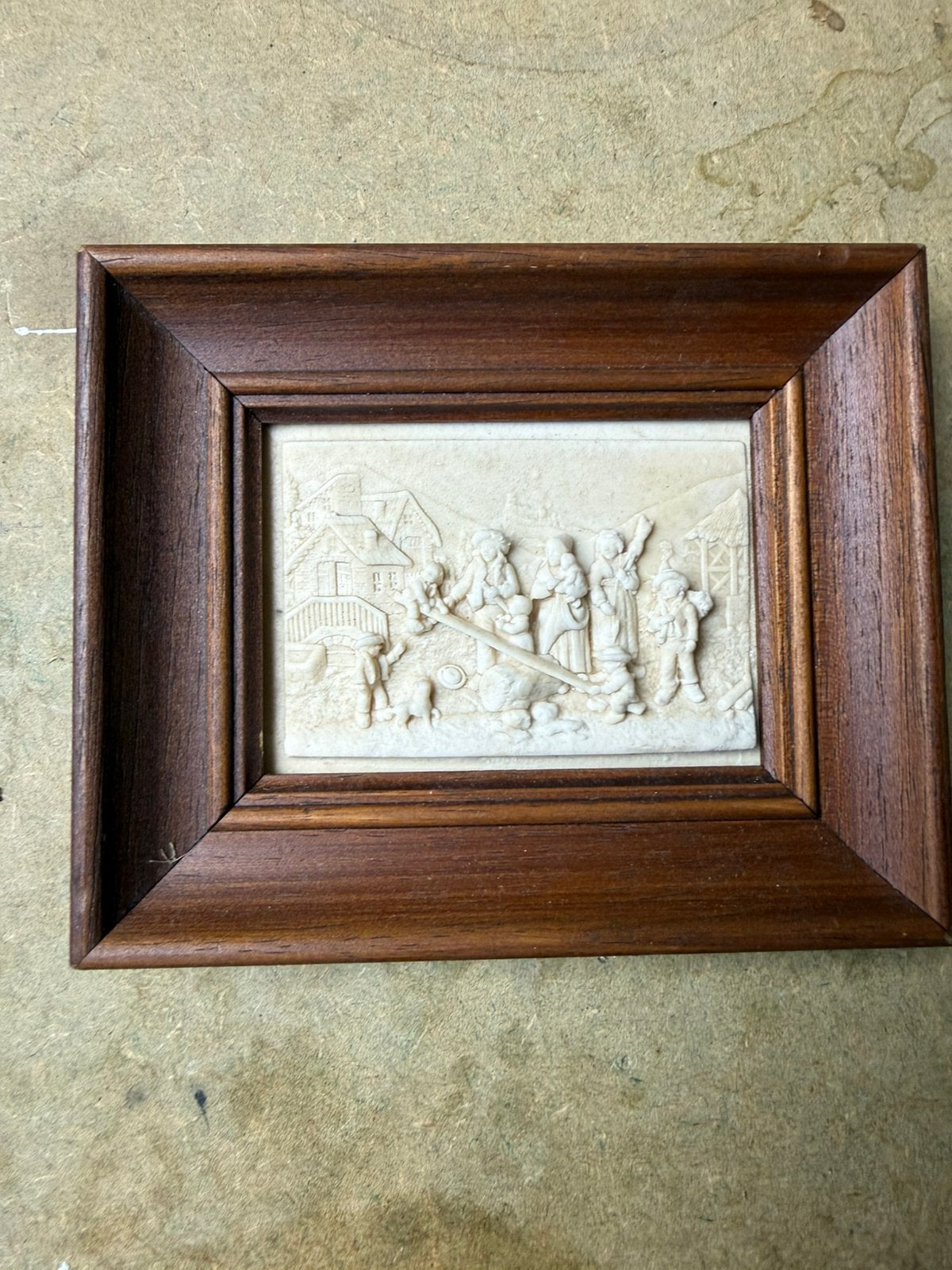 Antiek bas-reliëf in kalksteen van C.F. Becker, Antiek en Kunst, Ophalen