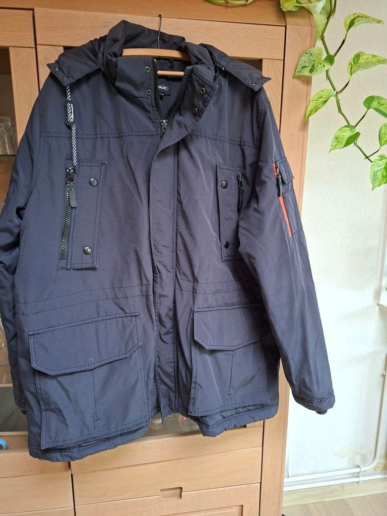 Jefferson : doudoune bleu foncé pour homme (taille 3XL), Enlèvement ou Envoi, Autres tailles, Porté, Bleu