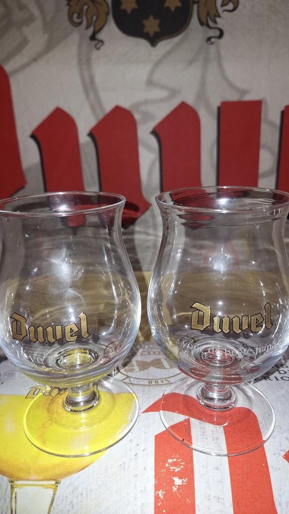 Duvel "Papa duo", Ophalen of Verzenden, Zo goed als nieuw, Glas of Glazen, Duvel