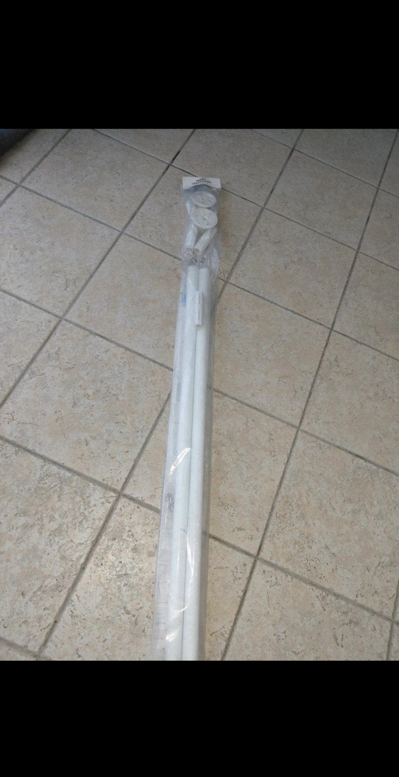 Tringle à rideau douche modulable blanc neuf, Maison & Meubles, Enlèvement, Blanc