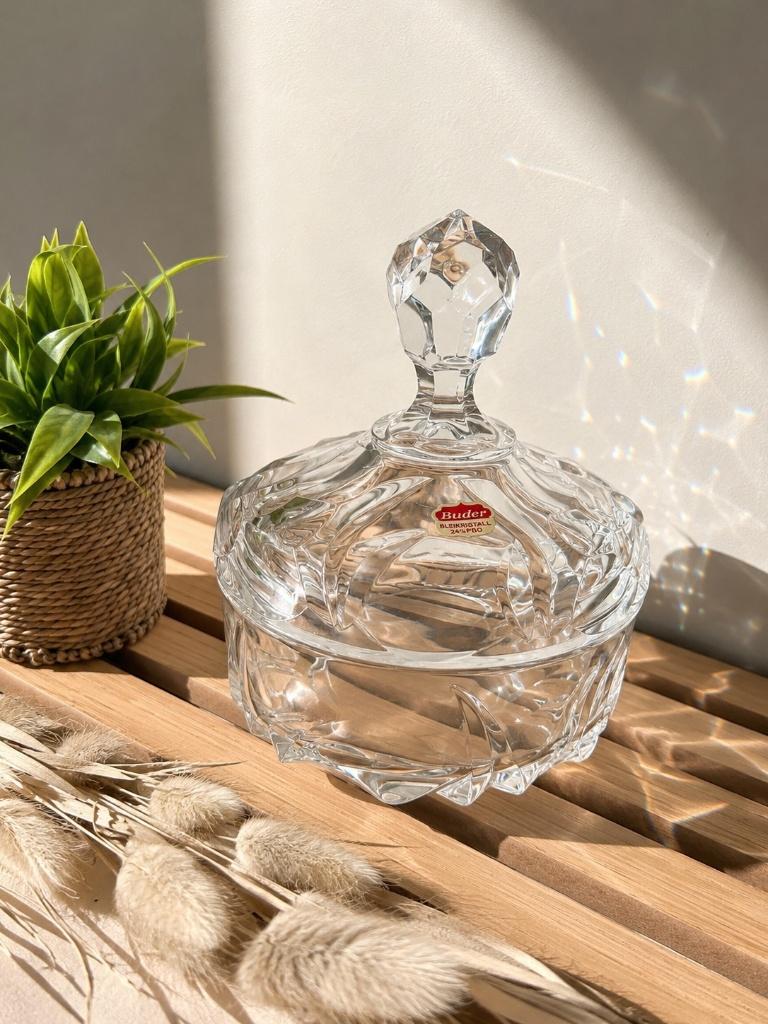 Vintage Buder Bleikristal Bonbonnière – 24% loodkristal, Ophalen