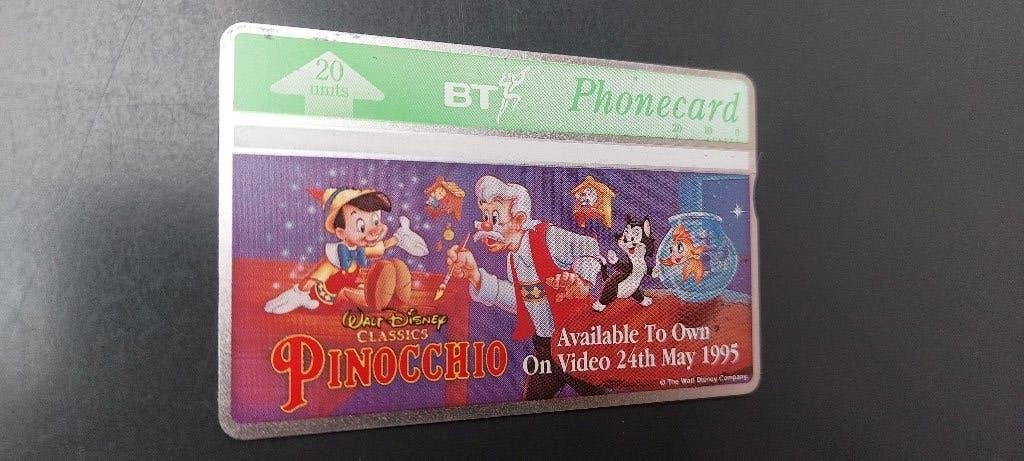 Telefoonkaart walt disney pinocchio 1995, Collections, Enlèvement ou Envoi, Utilisé