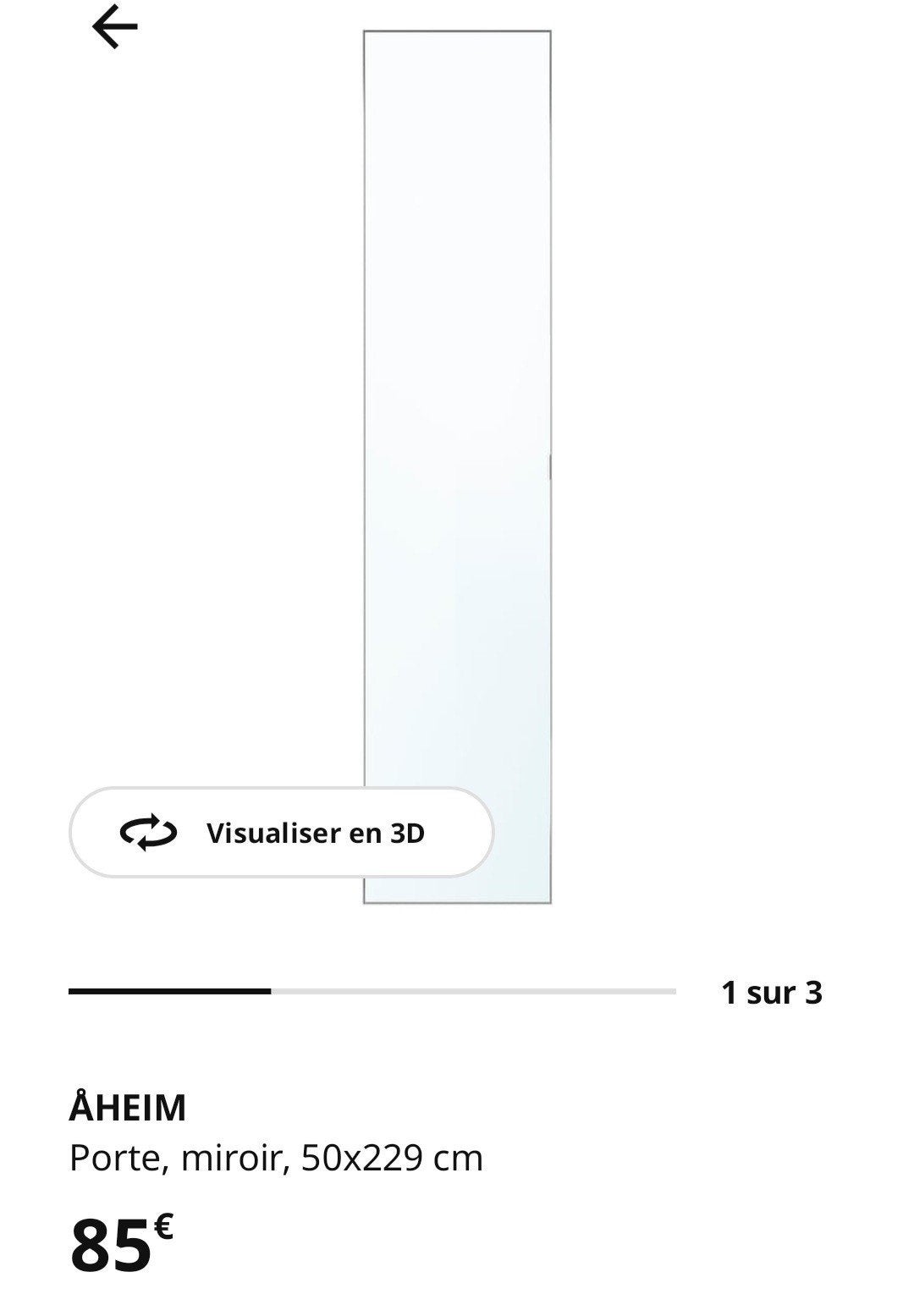 Porte battante Ikea Aheim 25-50x229cm pour Pax, Maison & Meubles, Armoires | Penderies & Garde-robes, Enlèvement