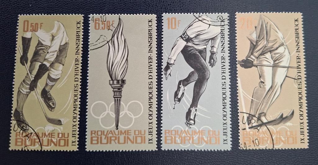 Postzegels Burundi OBP 75/79 = Y&T 75/79, Postzegels en Munten, Ophalen of Verzenden, Gestempeld