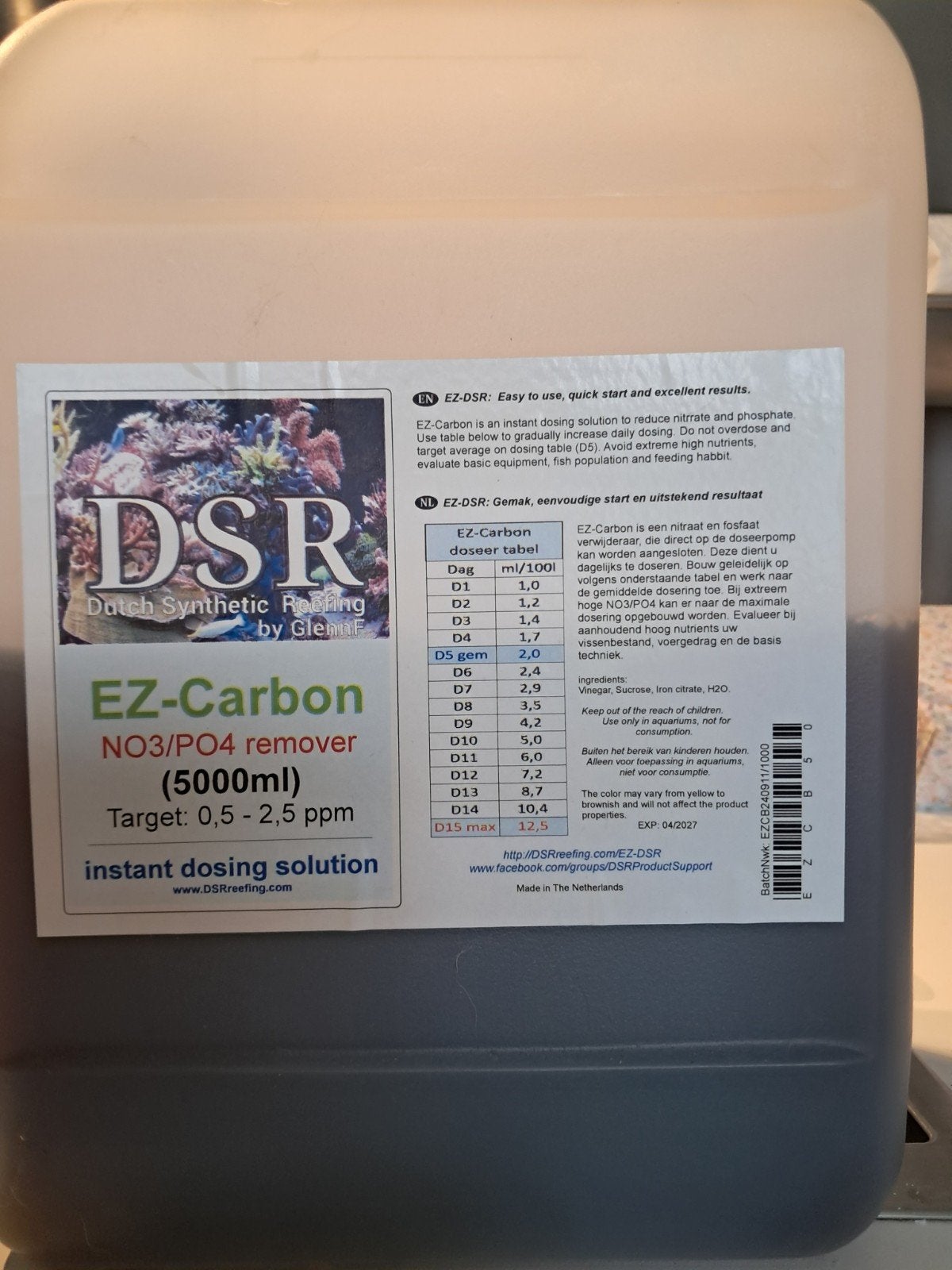 EZ Carbon DSr, Enlèvement