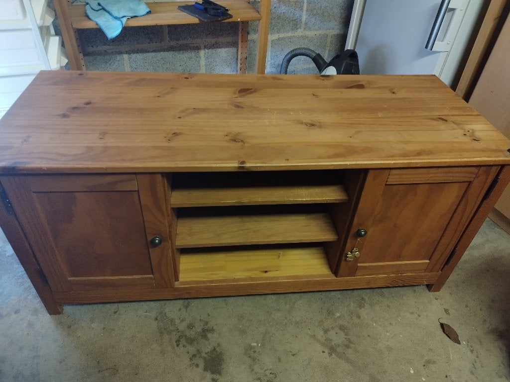 tv kast bruin, Huis en Inrichting, Ophalen, Klasiej, Gebruikt, 100 tot 150 cm