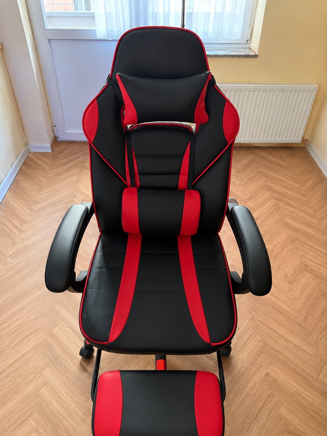 Chaise Gaming Ergonomique avec Repose-pieds  bon état, Enlèvement ou Envoi, Ergonomique, Comme neuf, Rouge