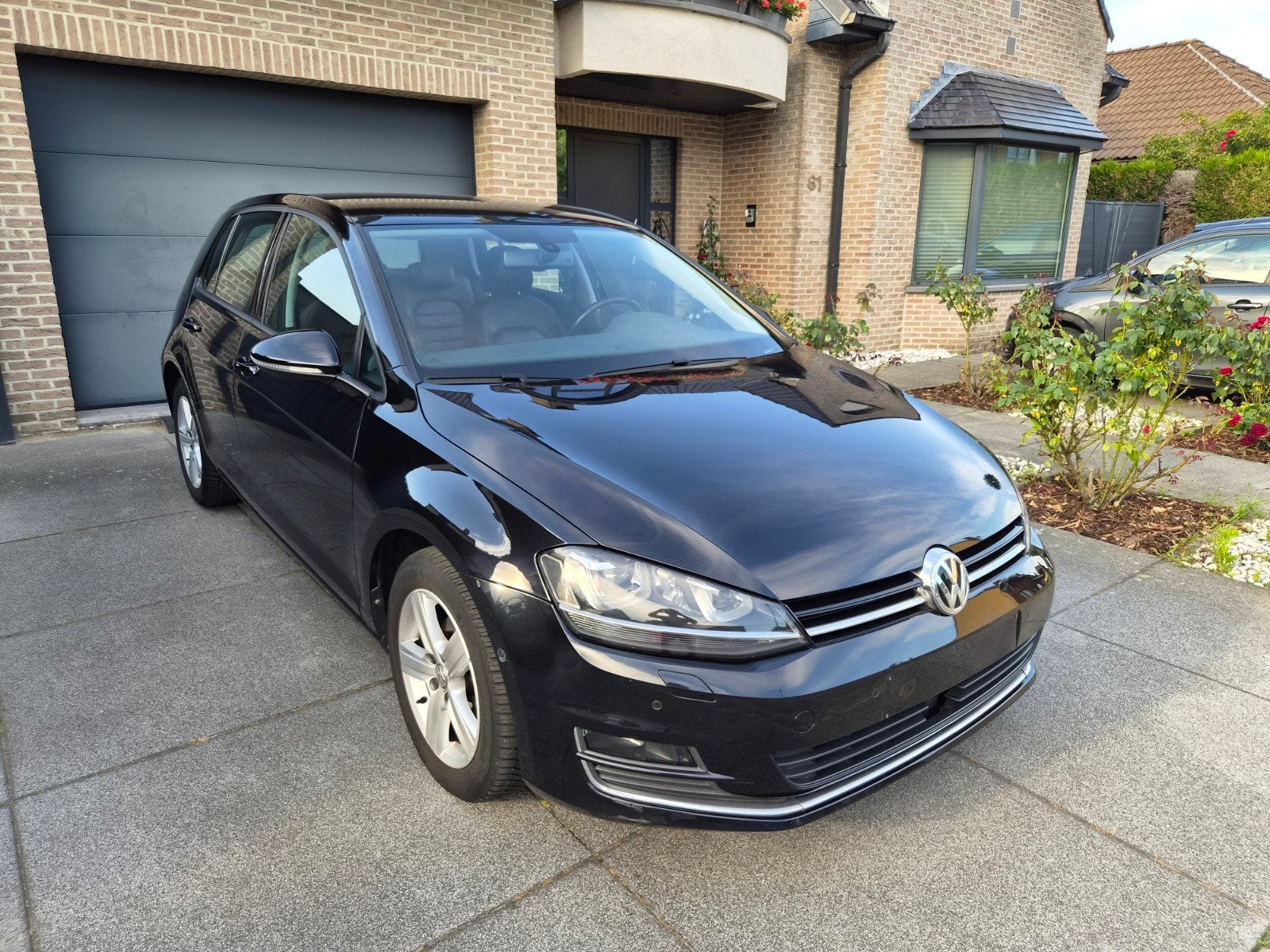 Volkswagen Golf 1.2 TSI Highline  ** XENON / LEDER-CUIR  **, Euro 5, Beige, Zwart, Leder
