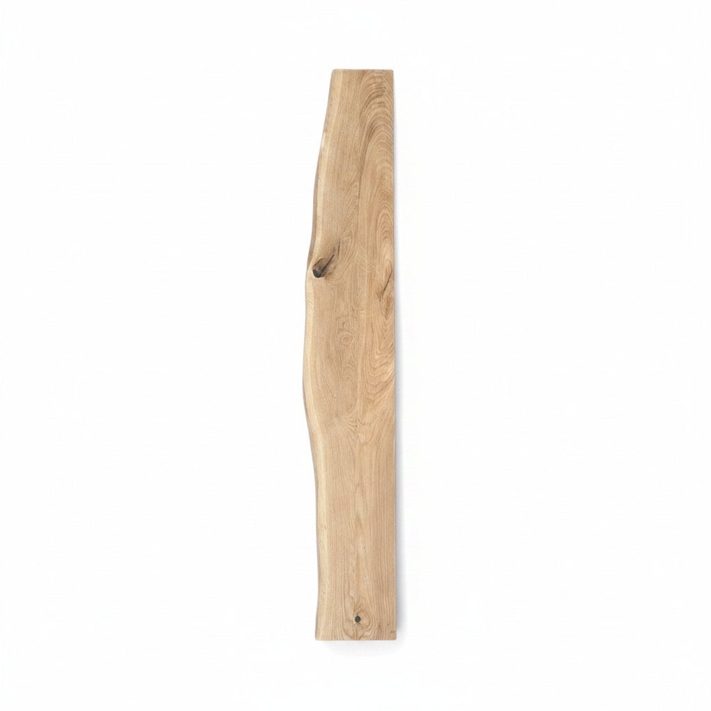 Planche en Chêne Massif – 180,5 × 20,5–28 × 4 cm, Enlèvement ou Envoi