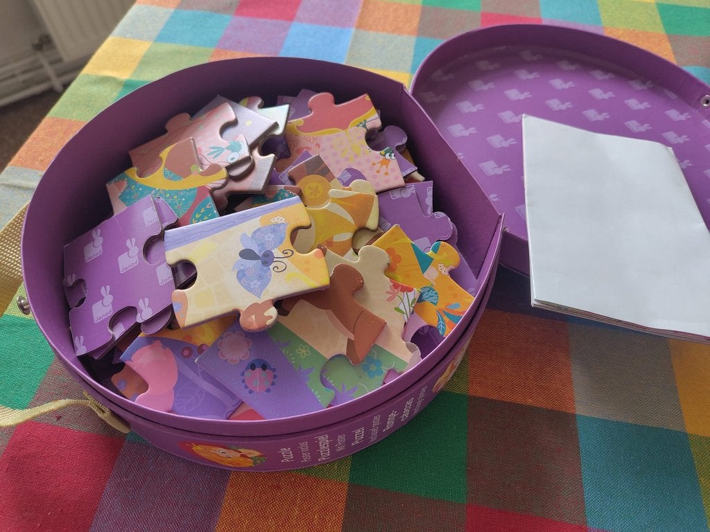 Janod puzzel 5-8 jaar, Kinderen en Baby's, Speelgoed | Kinderpuzzels, Ophalen, Meer dan 50 stukjes, Zo goed als nieuw, 6 jaar of ouder