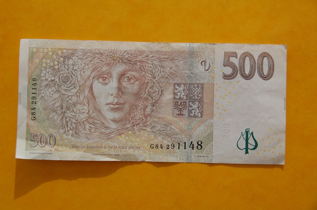 CESKA : 500 KORUN, Postzegels en Munten, Verzenden, Los biljet