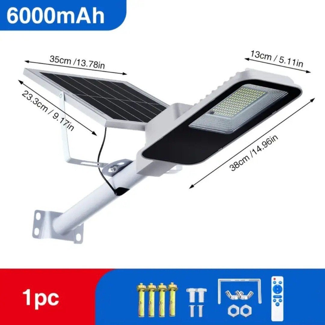 Solar Straatverlichting met Zonnepaneel - 6000mAh (Nieuw), Bricolage & Construction, Enlèvement ou Envoi, Lampe