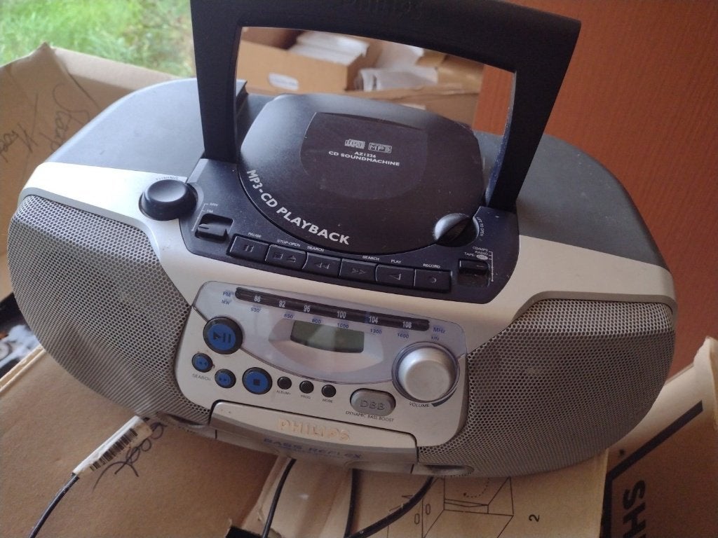 Philips AZ1226 - CD-Ghettoblaster / Kassette / Radio, Ophalen, Radio