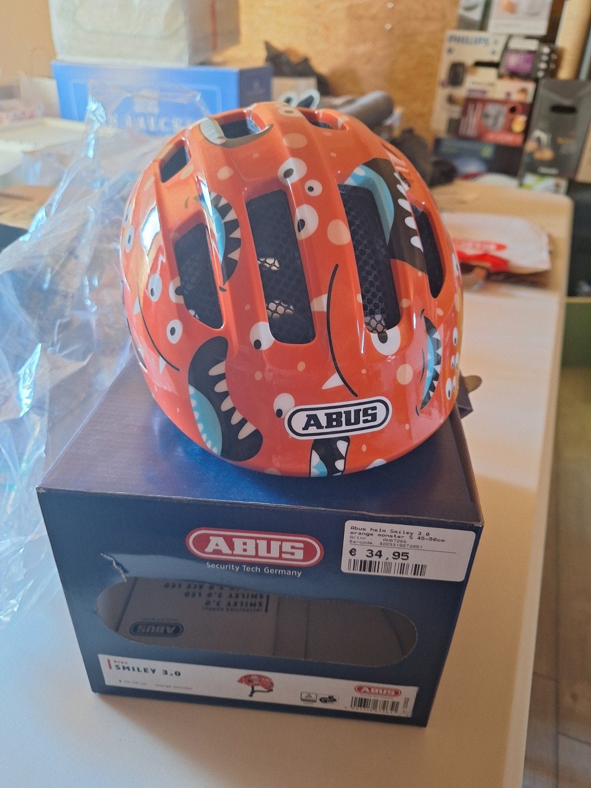 ABUS kinderfietshelm, Fietsen en Brommers, Jongen of Meisje, Nieuw, ABUS, Ophalen