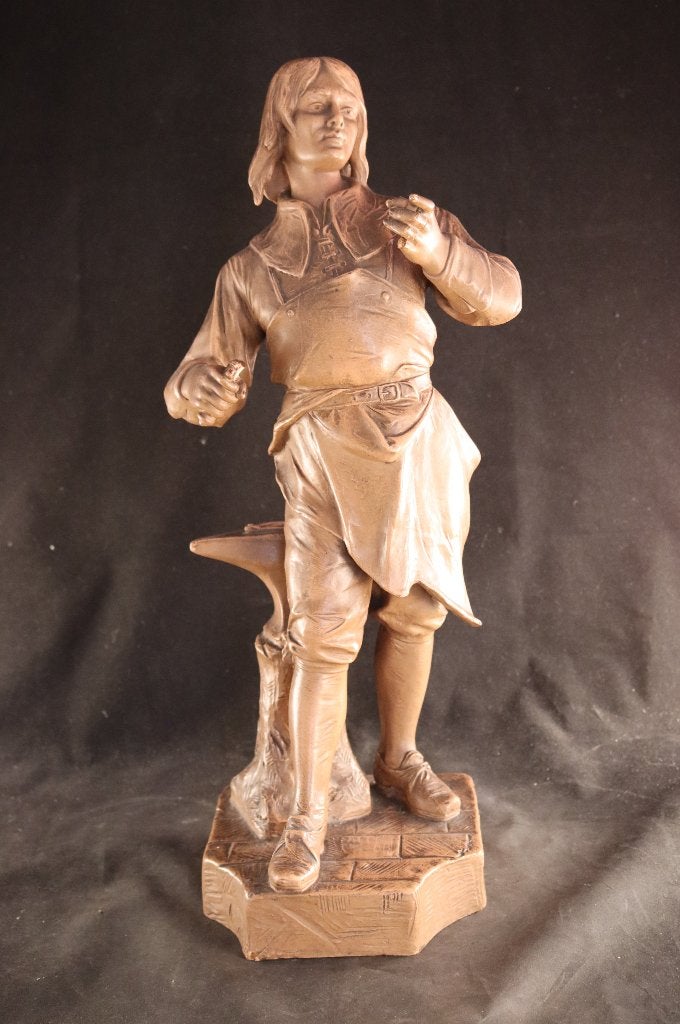 Grande statue ancienne en terre cuite, Antiquités & Art, Art | Sculptures & Bois, Enlèvement ou Envoi