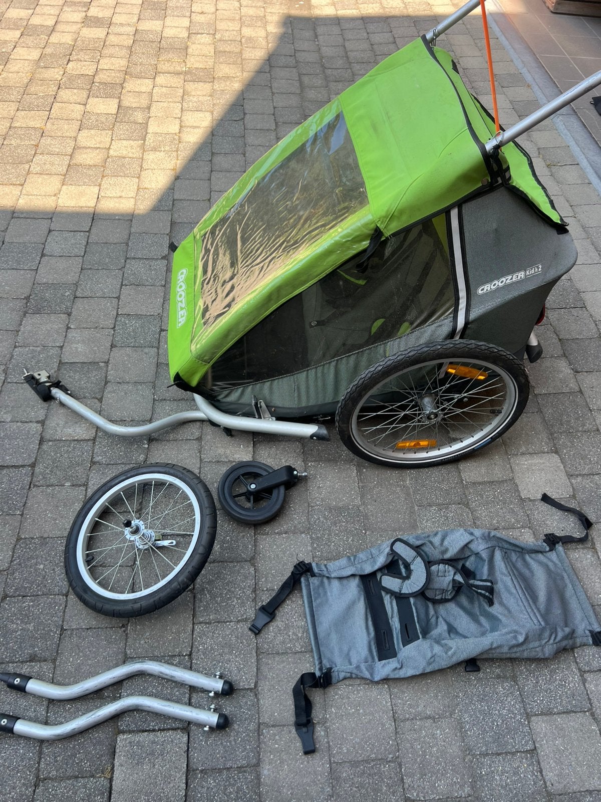 Fietskar ‘Croozer kid for 2’, Ophalen