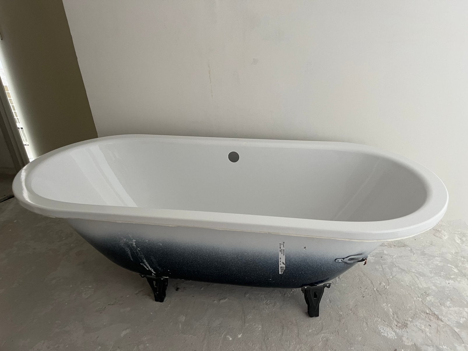 Baignoire ovale émaillée 160 cm/70 cm, Enlèvement, Comme neuf
