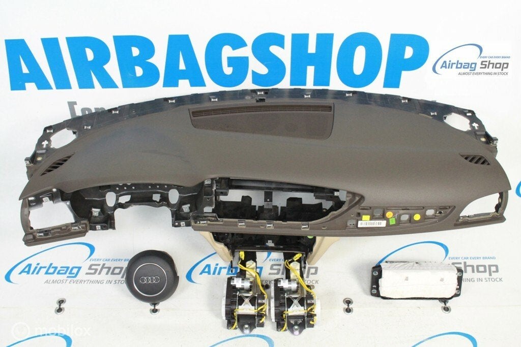 Airbag kit Tableau de bord brun beige Audi A6 C7, Enlèvement ou Envoi, Utilisé