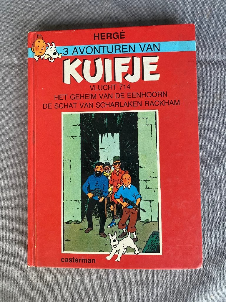 3 avonturen van Kuifje – hardcover verzamelbundel uit 1985, Enlèvement ou Envoi, Une BD, Utilisé, Hergé