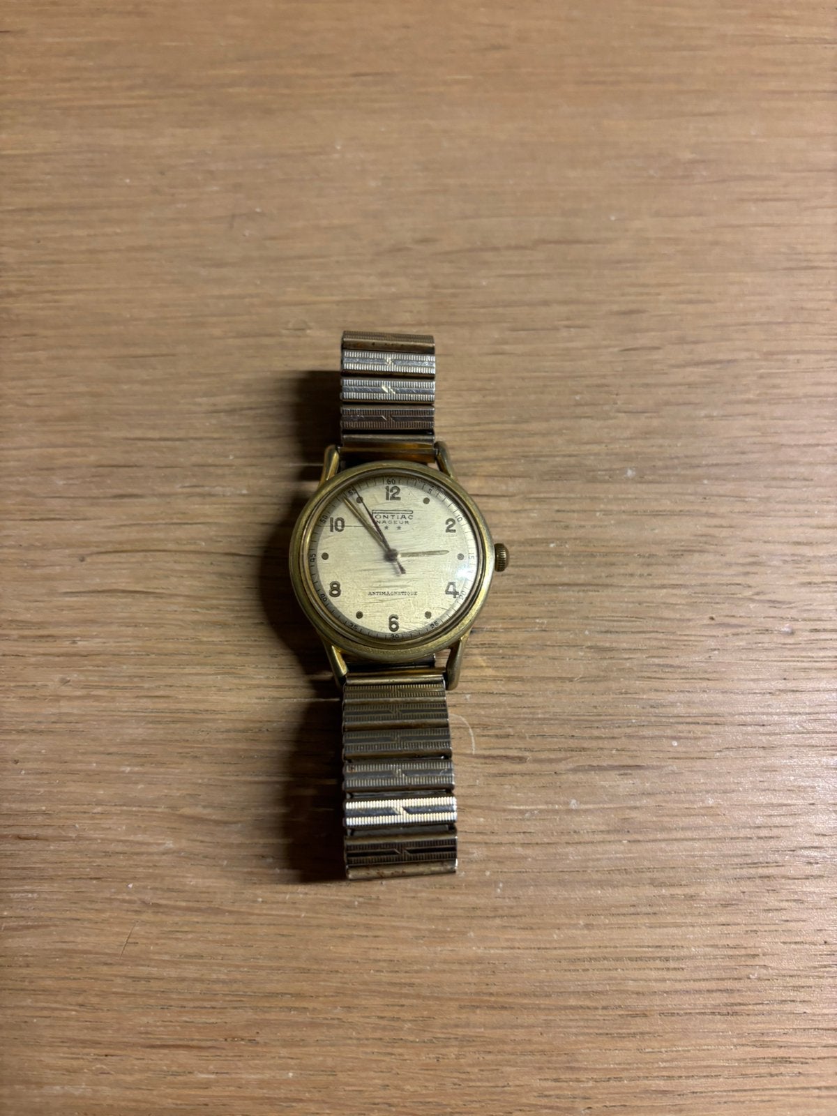 Vintage Pontiac Nageur — Montre mécanique pour homme, Enlèvement ou Envoi, Comme neuf